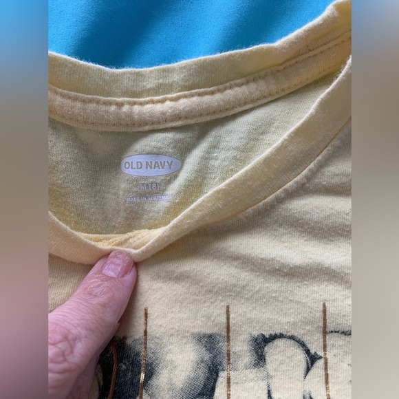 Old Navy yellow tee size 8 vintage retro inspired - Picture 4 of 4